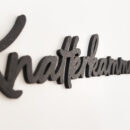 Türschild Knatterkammer – Nachhaltig aus PLA im 3D-Druck gefertigt