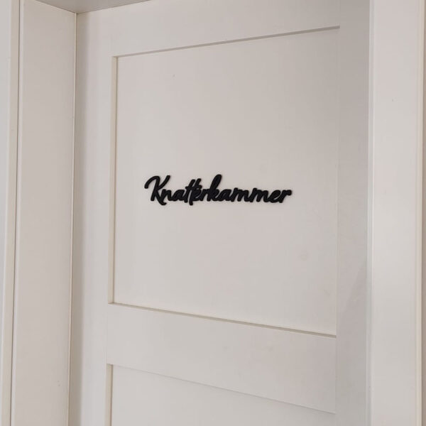 Türschild Knatterkammer – Nachhaltig aus PLA im 3D-Druck gefertigt – Bild 2