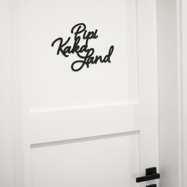 Türschild Pipi Kaka Land – Nachhaltig aus PLA im 3D-Druck gefertigt – Bild 6
