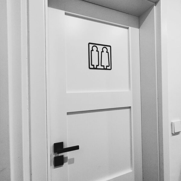 Türschild Herren und Damen WC – Nachhaltig aus PLA im 3D-Druck gefertigt