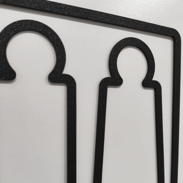 Türschild Herren und Damen WC – Nachhaltig aus PLA im 3D-Druck gefertigt