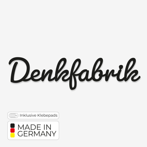 Türschild Denkfabrik – Nachhaltig aus PLA im 3D-Druck gefertigt