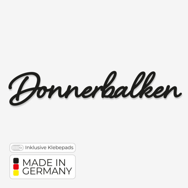 Türschild Donnerbalken – Nachhaltig aus PLA im 3D-Druck gefertigt